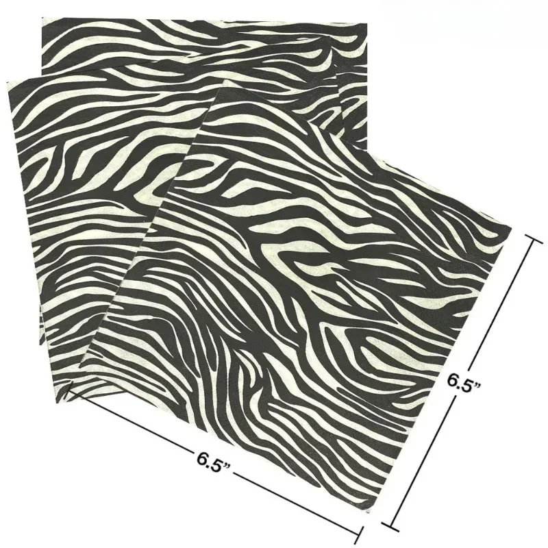 Commercial Printing Paper - 20 stücke 33cm 2-lagiger neuer Schwarz-Weiß-Leoparden