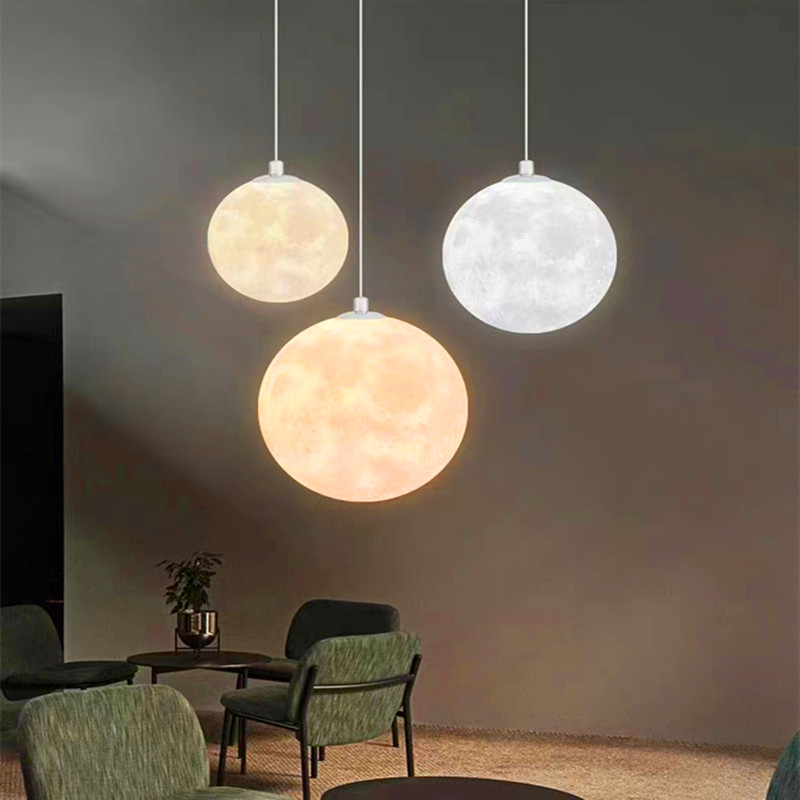 Hall Commercial Printing - 3D-Druck Mond Kronleuchter Einfaches Schlafzimmer Runde