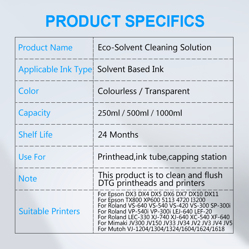 Eco-Solvent-Tintenreinigungslö – Eco Solvent Ink Cartridge Bewertung und Preis