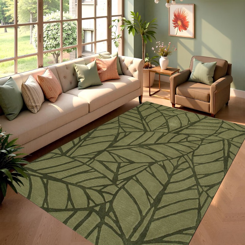 Grüner Blatt-Teppich im nordis – Hall Commercial Printing Bewertung und Preis