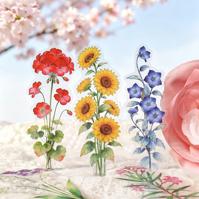 Vintage-Blumensticker-Set, 30  – Commercial Printing Paper Bewertung und Preis